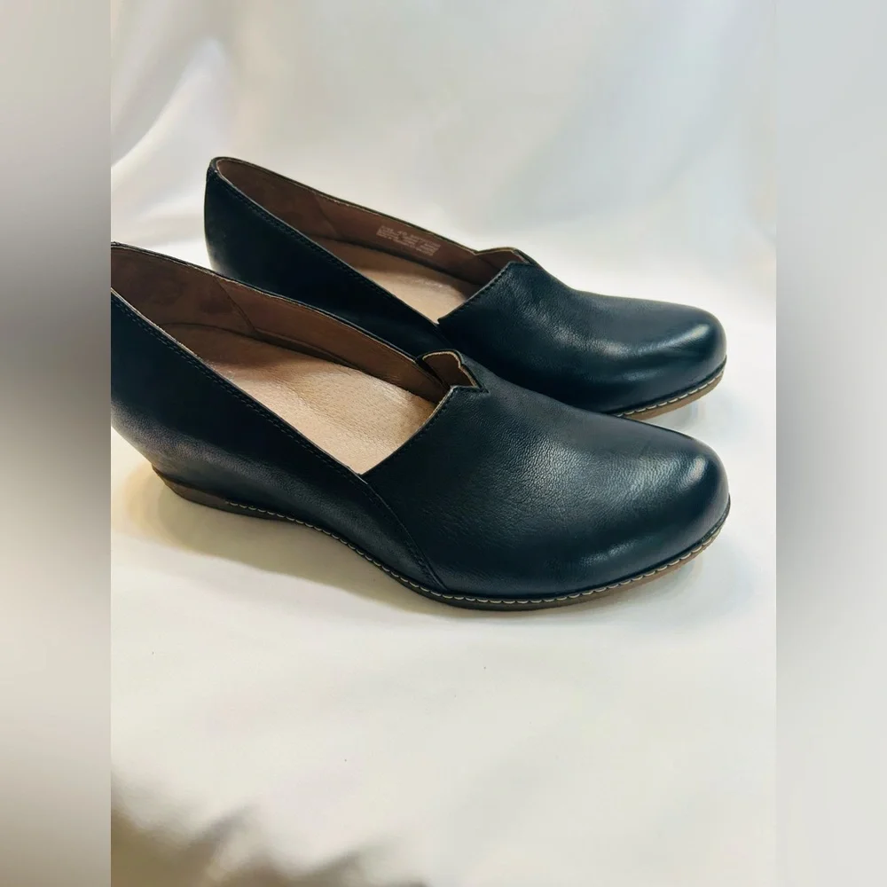 DANSKO Liliana Concealed Wedge Slip-on Leather Platform - Picture 3 of 5